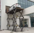 In-ground hydraulic scissor lift